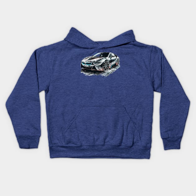 BMW i8 Kids Hoodie by Vehicles-Art